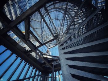 Low angle view of skylight