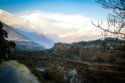 Scenic view of landscape against sky