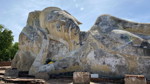 Low angle view of statue