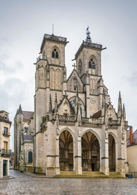 Low angle view of historical building against sky