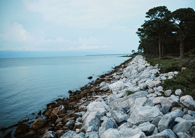 Scenic view of sea against sky