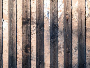 Full frame shot of wooden wall