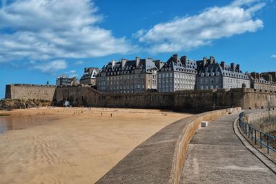 Panoramic view of buildings against sky