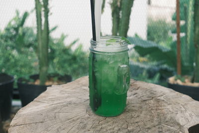 Close-up of drink on table