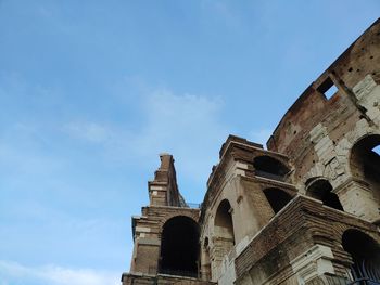 Low angle view of historical building against sky