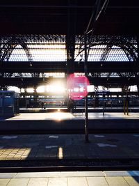 Train at railroad station