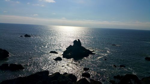 Scenic view of sea against sky