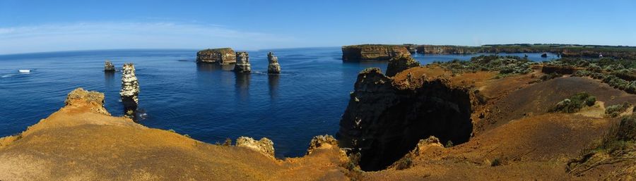 Panoramic view of sea against sky