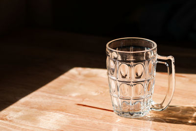 Close-up of drink in glass on table