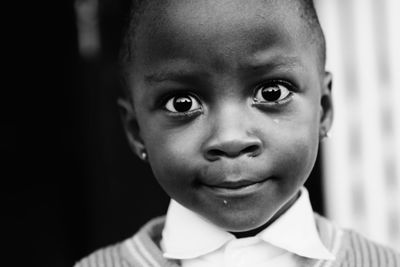 Close-up portrait of boy