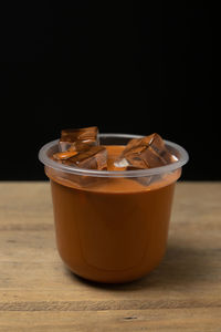 Ice milk tea sweet drink isolated on white background