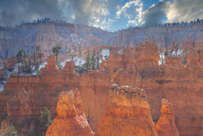 View of rock formations