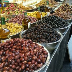 Full frame shot of fruits for sale in market