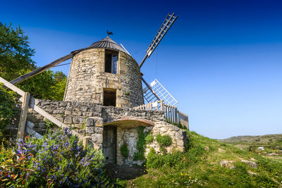 La sallette windmill at lautrec village, tarn, france