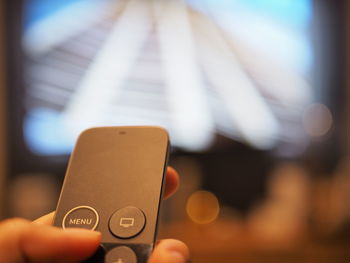Close-up of person using mobile phone