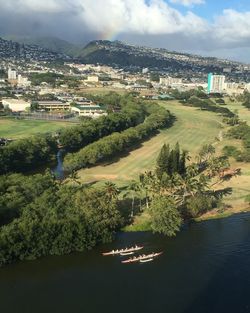 Aerial view of cityscape