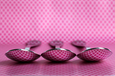 Close-up of pink balls