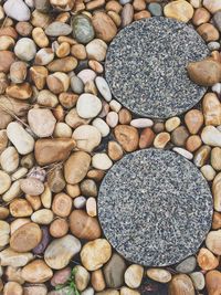 Directly above shot of pebbles