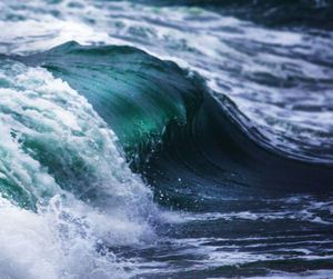 Scenic view of sea waves