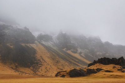 Scenic view of landscape against sky