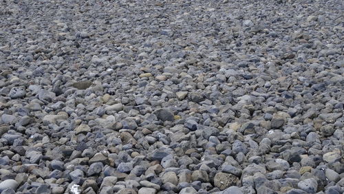 Full frame shot of pebbles on beach