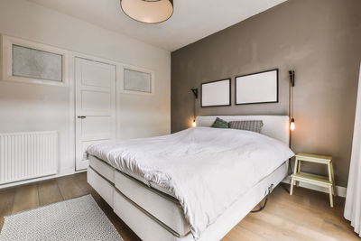 Interior of cozy bedroom