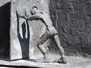 Close-up of sculpture