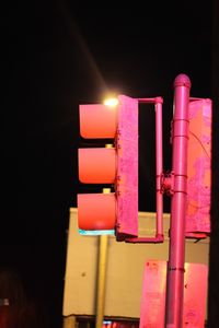 Close-up of illuminated lamp