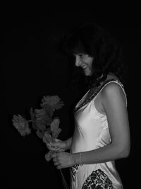 Woman looking at camera