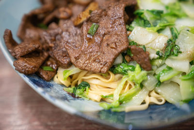 Chinese cuisine beef fried noodles