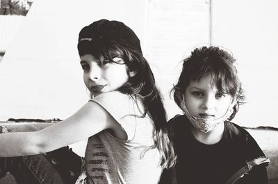 black and white