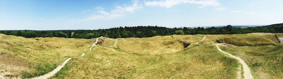Panoramic view of landscape against sky