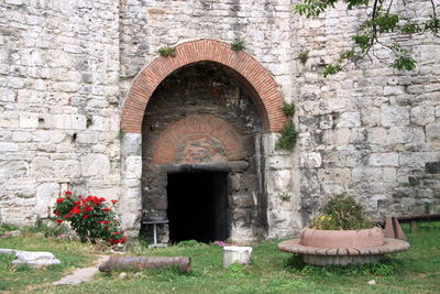 Entrance of historic building