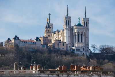 View of cathedral against cloudy sky