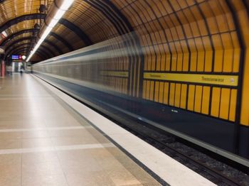 Train at railroad station