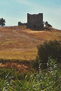Built structure on countryside landscape