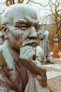 Statue against clear sky