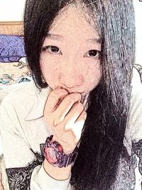 Portrait of young woman