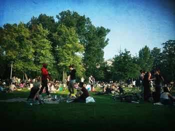 People in park