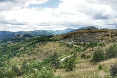 Scenic view of landscape against sky