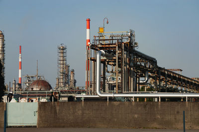 View of factory against sky