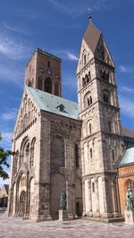 Low angle view of historic building against sky