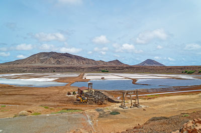 Salinas de pedra de lume in the island of sal, cape verde