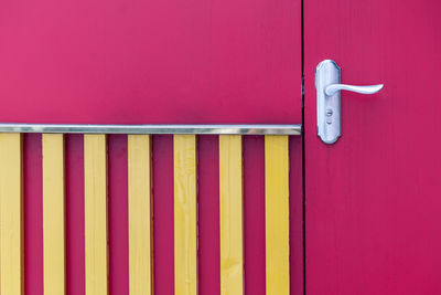 Close-up of closed door