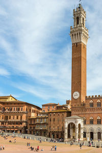 View of historical building against cloudy sky