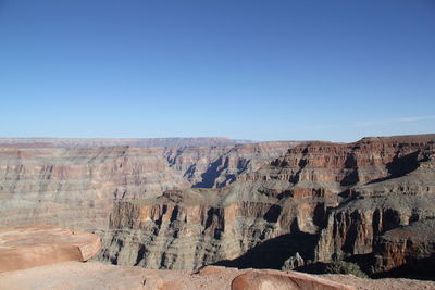 Scenic view of landscape against clear sky