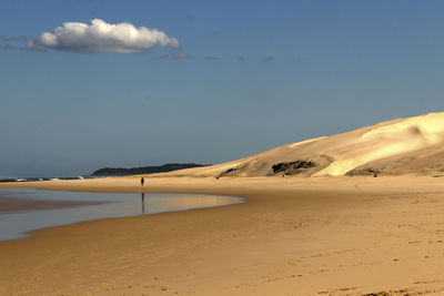 Scenic view of desert against sky