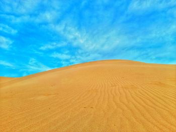 Sand dunes in desert of algeria