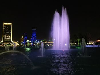 Fountain at night