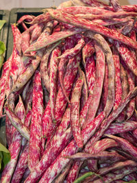 Full frame shot of pink fruits for sale in market